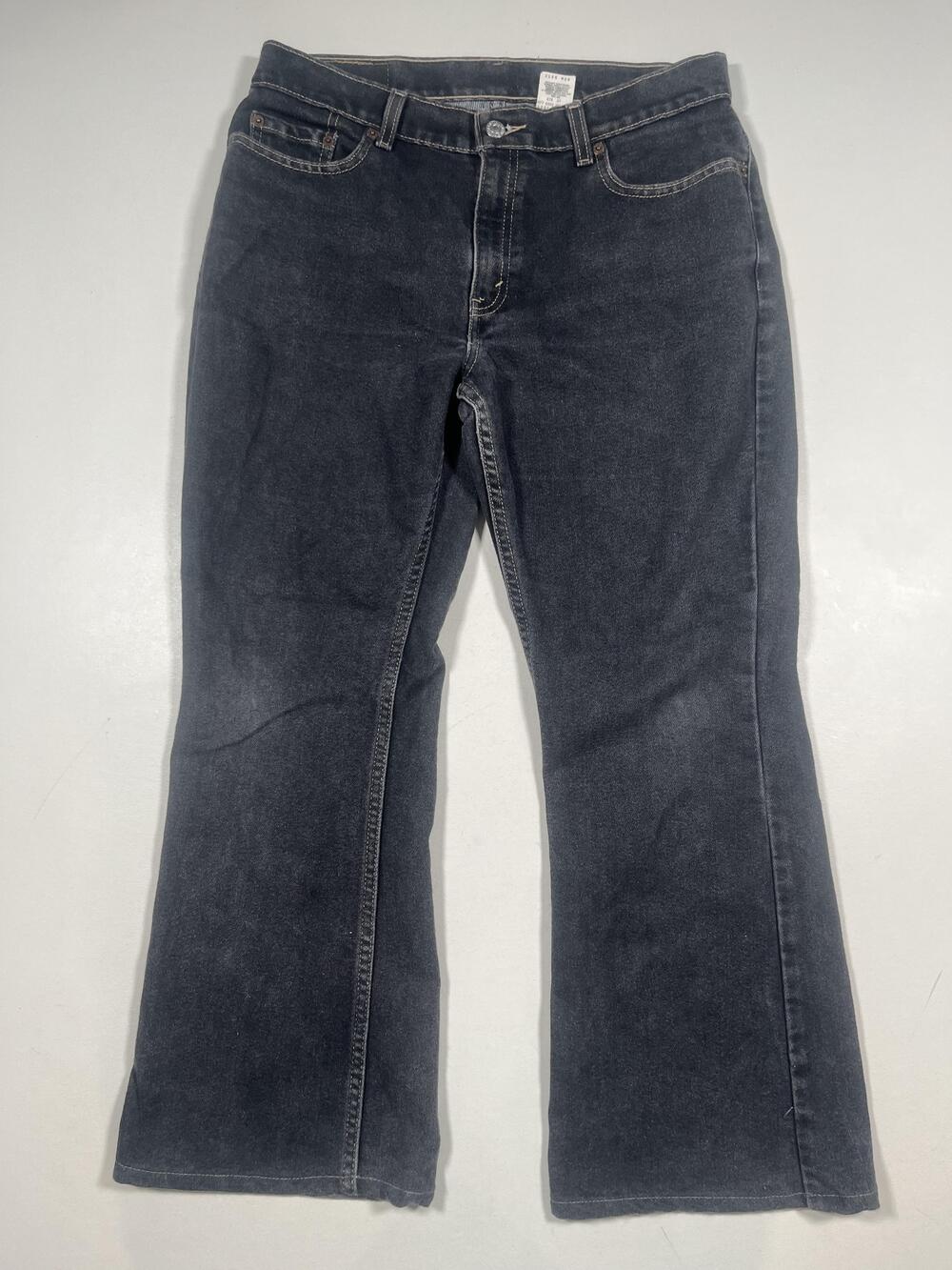 Levi's 515 Jeans Womens 12P Gray Bootcut Low Rise Charcoal Denim Petite